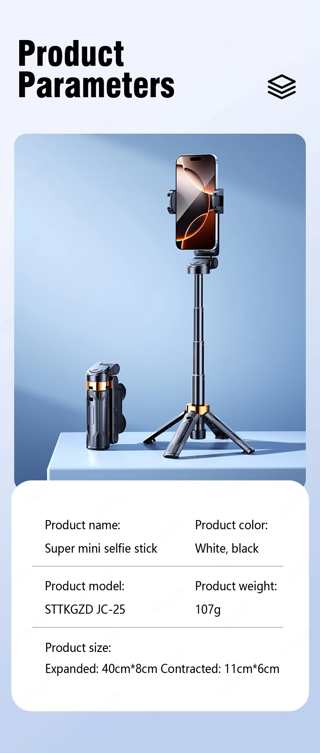 Mini Selfie Stick Tripod 360